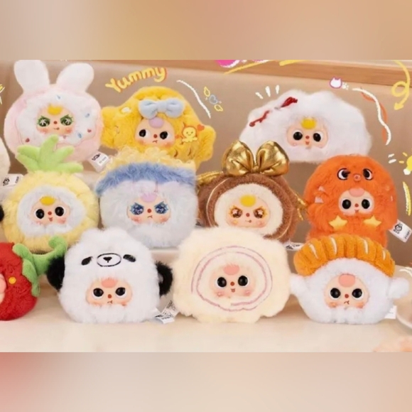 Baby Three Big Bites Plush Pendant  "Pineroll" - Picture 4 of 12